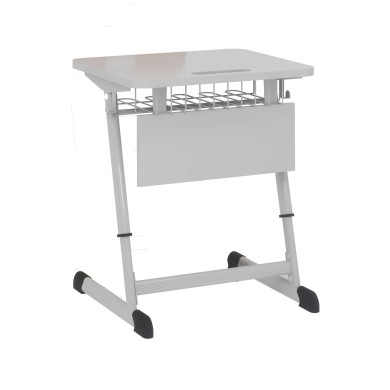 Vietas regulējama augstuma skolas galds NOMAD, 3–7 izmērs, pelēks
