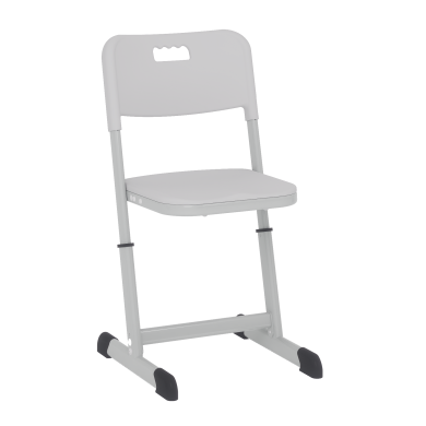 Regulējama augstuma skolas krēsls NOMAD, 3.–7. izmērs, pelēks