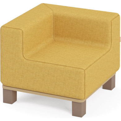 Stūra dīvāns ar kājiņām Media Kids