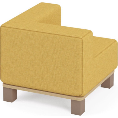 Stūra dīvāns ar kājiņām Media Kids