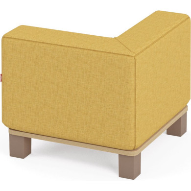 Stūra dīvāns ar kājiņām Media Kids