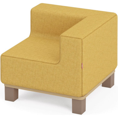 Stūra dīvāns ar kājiņām Media Kids